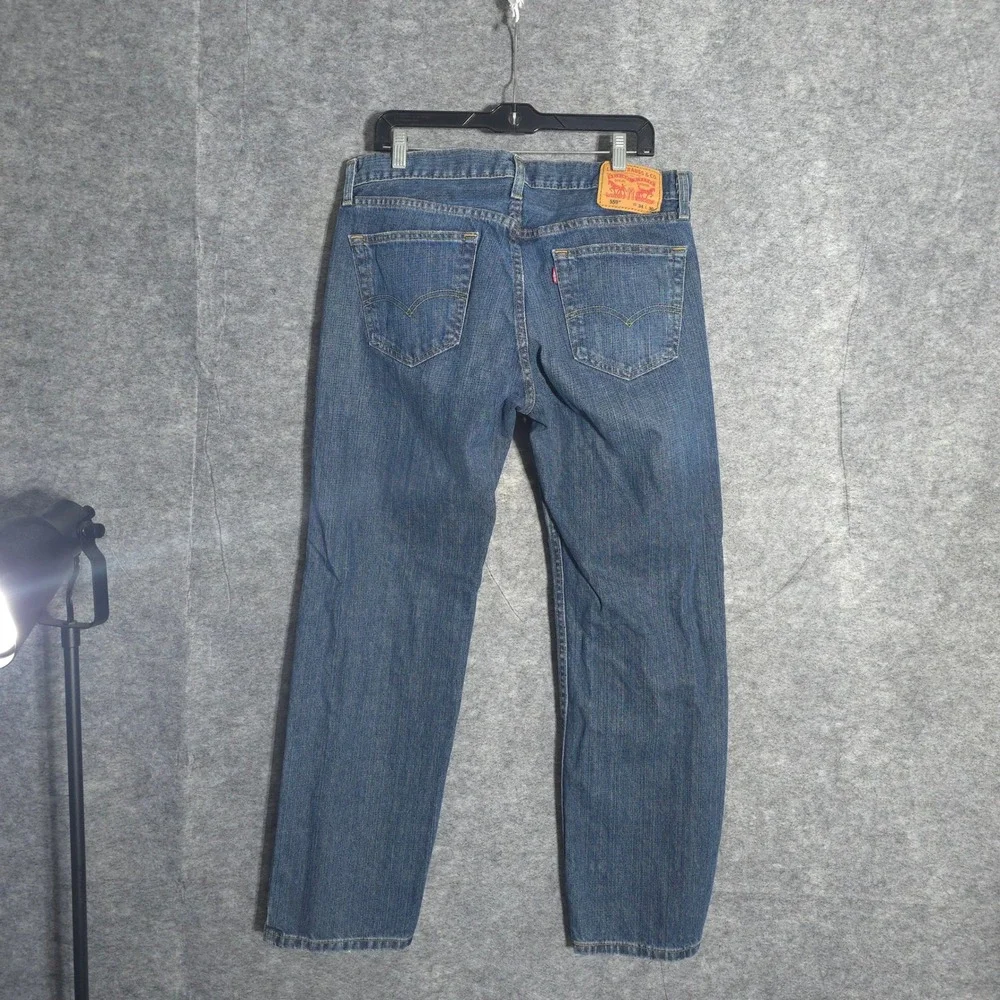 Levis 559 Jeans Mens 34x30 Blue Relaxed Straight Leg Denim Medium Wash Cotton